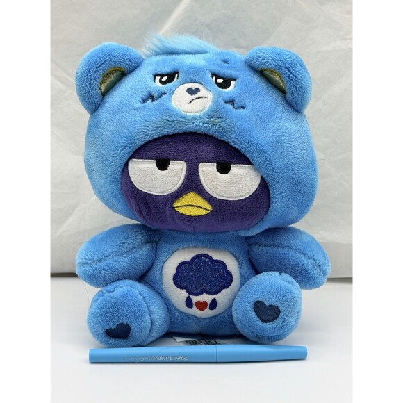 Sanrio Hello Kitty and Friends Care Bears Badtz-Maru Grumpy Bear 8” Plush 2023 - Picture 12 of 12